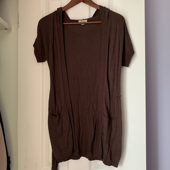 3 for $15 Jacob Jr Brown Tie Up Cardigan - Picture 6 of 10